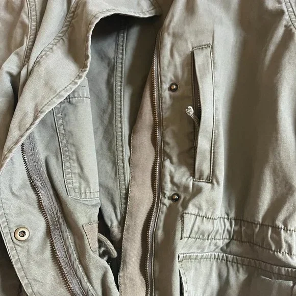 **Madewell "Passage Jacket" | XXS | Army Surplus Green | Cinch Waist | Pockets** - Picture 12 of 12